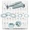 Boltsandnuts.Com Inch Grade 5 Hex Cap Screws, Hex Nuts, Flat & Lock Washers - 2011 PCS Assortment Kit #110 - alternate 1